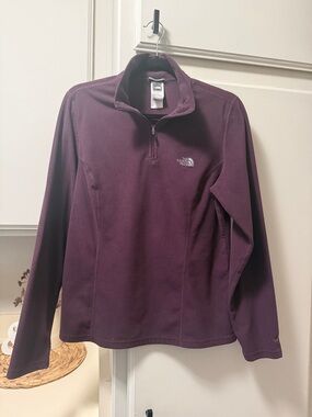 The North Face Plum Quarter-Zip Fleece